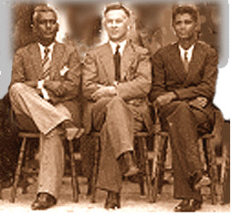 Mr. Sammy, Rev. Walls, Mr Bissessar, 1938